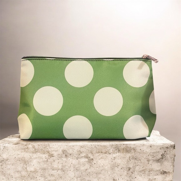 Clinique x Kate Spade Black and White Striped Pouch - Picture 2 of 5